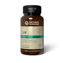 Natures Sunshine 5-W 5-W Hydroxytryptophan,Black cohosh root,Female reproductive blend,Herbal Mood Enhancer,issues,Natural plant minerals,Natures Sunshine 5-W,Squawvine whole plant,Tones and strengthens the uterus,Traditional women’s health supplement: