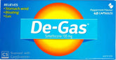 De Gas Capsules 48 bloated,de gas,gas,issues