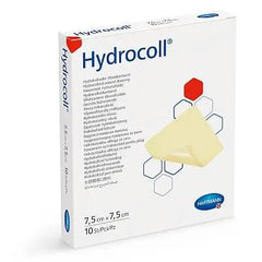 Hartmann Hydrocoll Self-Adherent Hydrocolloid Dressing 7.5 x 7.5 cm, 10 Count - Maintains Moist Wound Environment