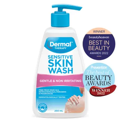 Dermal Therapy Sensitive Skin Wash Gently Cleanses Without Stripping Essential Oils Body Wash 250 mL