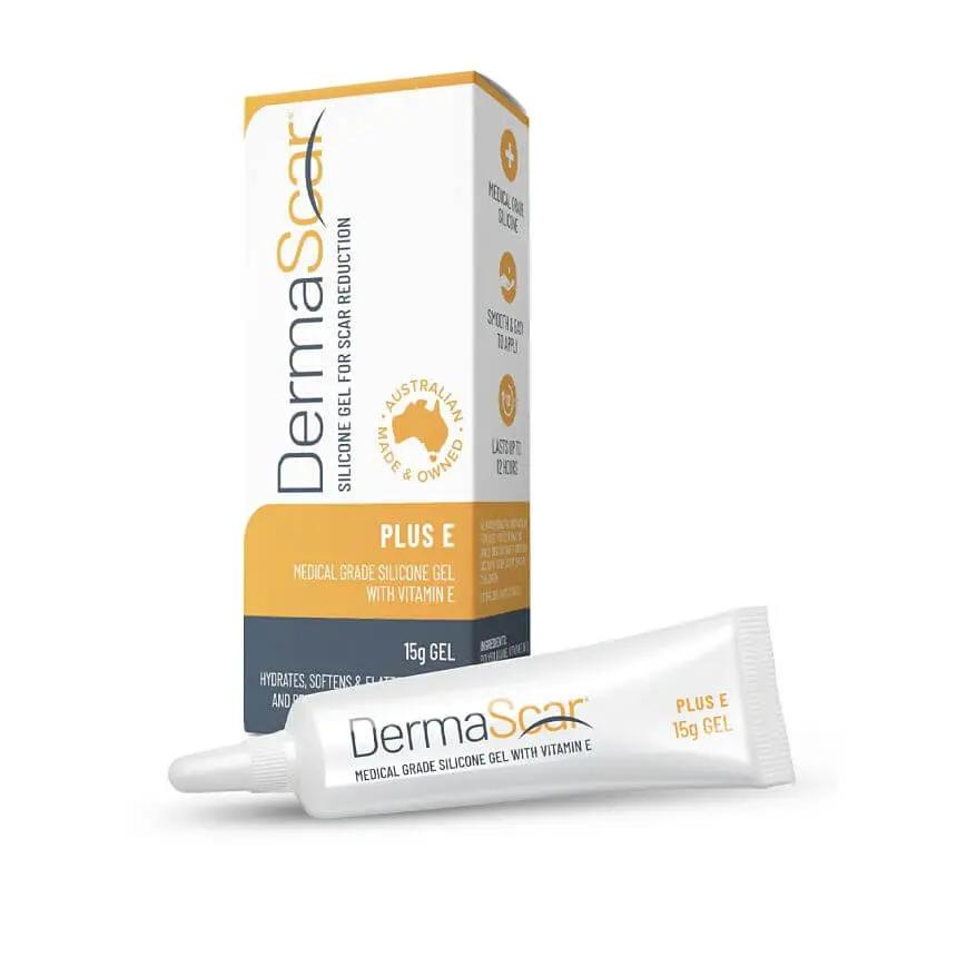 DermaScar Plus E Speeds Skin Regeneration And Moisturizes Vitamin E Enriched Medical Grade Silicone Gel 15g
