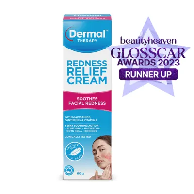 Dermal Therapy Redness Relief Cream Soothes Facial Redness with Vitamin E and Niacinamide 50 g Cream