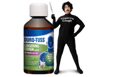 DURO TUSS Lingering Cough Liquid + Immune Support 200ml chesty,codral,cough,difflam,dry cough,issues