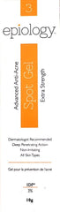 EPIOLOGY Anti-Acne Spot Gel Extra Strength Advanced Treatment 10g for all skin types targeting stubborn acne.