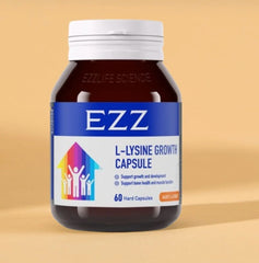 EZZ L-Lysine Growth 60 Capsules bone health,cognitive development,development for adolescents,development for children,growth capsule,healthy growth,helps support healthy growth,immune system health,issues,kids growth,L-Lysine Growth,muscle function,suppo