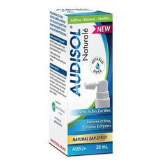 AUDISOL Naturalé 30mL audisol,ear pain,issues,swiimers ears,watery ears