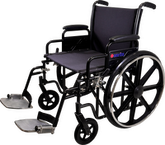 Premium Heavy Duty Self Propelled Wheelchair 22 Inch Durable Seat with Height Adjustability
