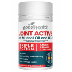 Goodhealth Joint Active with Mussel Oil and UC-II Joint Mobility Support | Dietary Supplement (30 Soft Capsules)