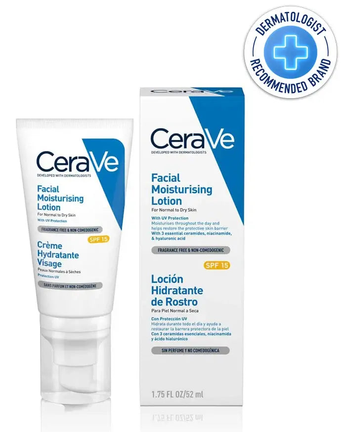 Cerave Facial Moisturising Lotion AM SPF 15 52ml AM SPF 15,Caring Wash Hydrating Cleanser,Facial Cleanser.,Facial Moisturising Lotion AM SPF 15,Foam Cleanser,hydrating,Hydrating Cleanser,Hydrating Cream to Foam Cleanser,Hydrating Skin Care,Hydrating Skinc