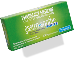 Gastro-Soothe Forte 10 tablets Pharmacist Only Medicine cramping,cramping pain,issues,stomach pain,stomach spasm
