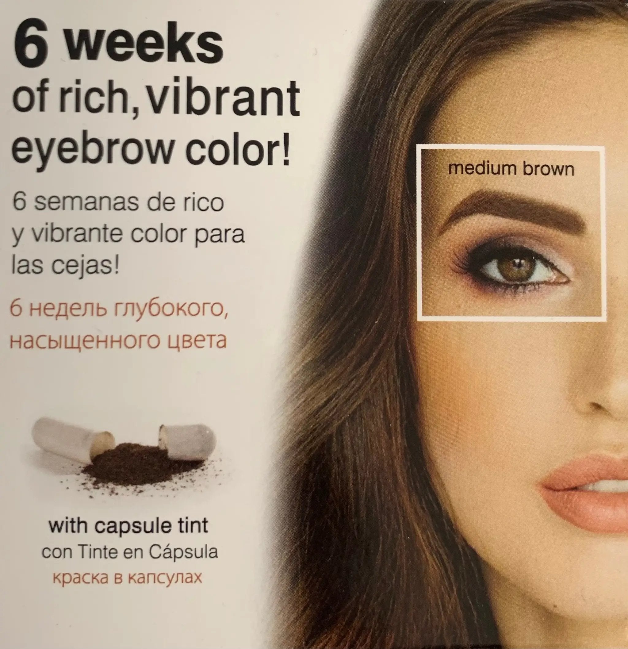 Godefroy Instant Eye Brow Tint Kit 6 Weeks Medium Brown eyebrow,godefroy,issues,tint