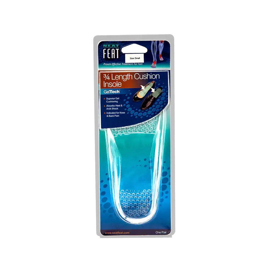 Neat Feat Gel 3/4 Length Cushion Insole Large issues,Neat Feat Gel 3/4 Length Cushion Insole Large