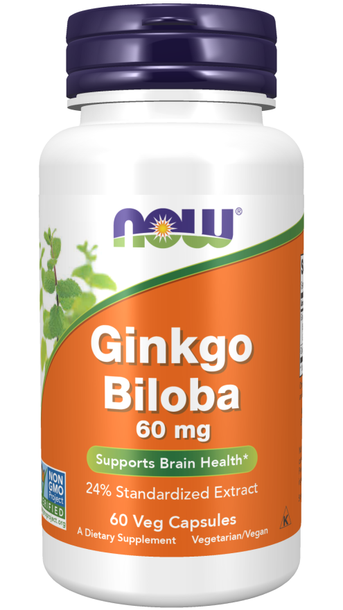 now Ginkgo Biloba 60 mg 60 Veg Capsules Biloba,Gingko,google,issues,Now,Now Products,Now suppl,Now supplements