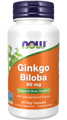now Ginkgo Biloba 60 mg 60 Veg Capsules Biloba,Gingko,google,issues,Now,Now Products,Now suppl,Now supplements