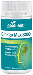 Good Health Ginkgo Biloba 8000 mg Max 120 Tablets for Enhanced Cognitive Support 8000 mg,brain health,cognitive function,cognitive support,Ginkgo Biloba,Good Health Ginkgo Biloba,herbal supplement,memory enhancement,mental clarity,natural nootropic,optimi