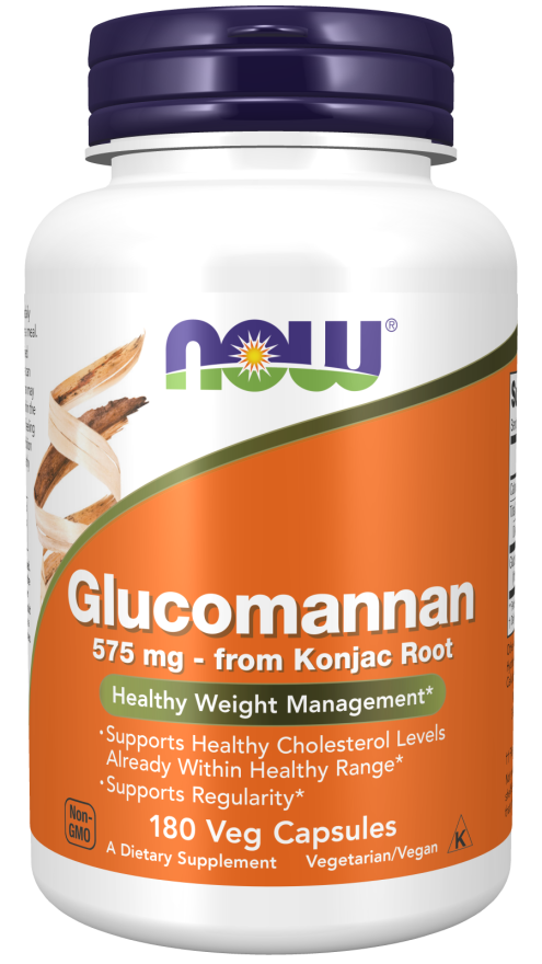 now Glucomannan 575 mg 180 Veg Capsules Fibre,issues,Now,now Glucomannan,Now Products,Now suppl,Now supplements,Weight Loss