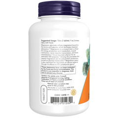 NOW Magnesium Glycinate 180 Tablets - Nervous System Support Critical for enzyme function,energy,google,issues,nerve support,sleep,Supports bone mineralization,Supports Cardiovascular health,Supports energy production,Supports Glucose metabolism,Supports