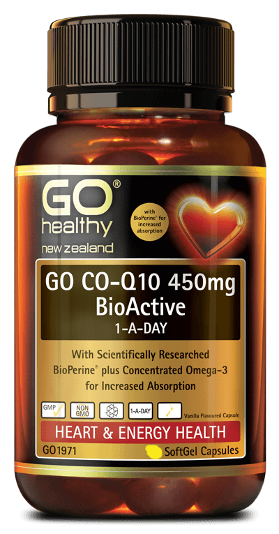 Go Healthy Co-Q10 450mg GO1972 High Source Heart Coenzyme 450mg 60 Capsules cheaper than chemist warehouse,chemist warehous,co q10,coq10,go healthy,Go Healthy Co Q10 450MG,heart care,issues,new zealand