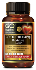 Go Healthy Co-Q10 450mg GO1972 High Source Heart Coenzyme 450mg 60 Capsules cheaper than chemist warehouse,chemist warehous,co q10,coq10,go healthy,Go Healthy Co Q10 450MG,heart care,issues,new zealand