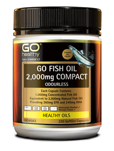 GO Healthy Go Fish Oil 2000mg Odourless 230 Capsules cholesterol,fish oil,go healthy,go healthy fish oil 2000mg 230 capsules,Go Healthy Go Fish Oil 2000mg,issues,odourless,omega3