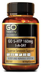 Go Healthy 5-HTP Capsules 160mg - 1-A-Day Supplement 5-HTP Capsules,Go Healthy Supplements,improvements,Mood Support,Natural Stress Relief