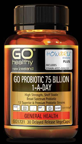 Go Healthy Go Probiotic 75 Billion - Advanced Digestive Support for 75 billion probiotic support.