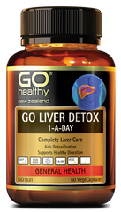 Go healthy Go Liver Detox 1 a day 60 capsules general health,go healthy,health,issues,liver,liver detox