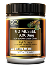 Go Healthy Go Mussel 19,000mg 300 Capsules 000mg,go healthy,Go Healthy Go Mussel 19,green lipped mussel,high strength,issues,joint,mussel,mussell,new zealand