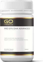 Go Healthy Pro EPA/DHA Advanced 120 softgel capsules brain function,epa/dha,fish oil,Go Healthy PRO EPA/DHA ADVANCED 120 softgel capsules,heart,issues,Supports healthy joints