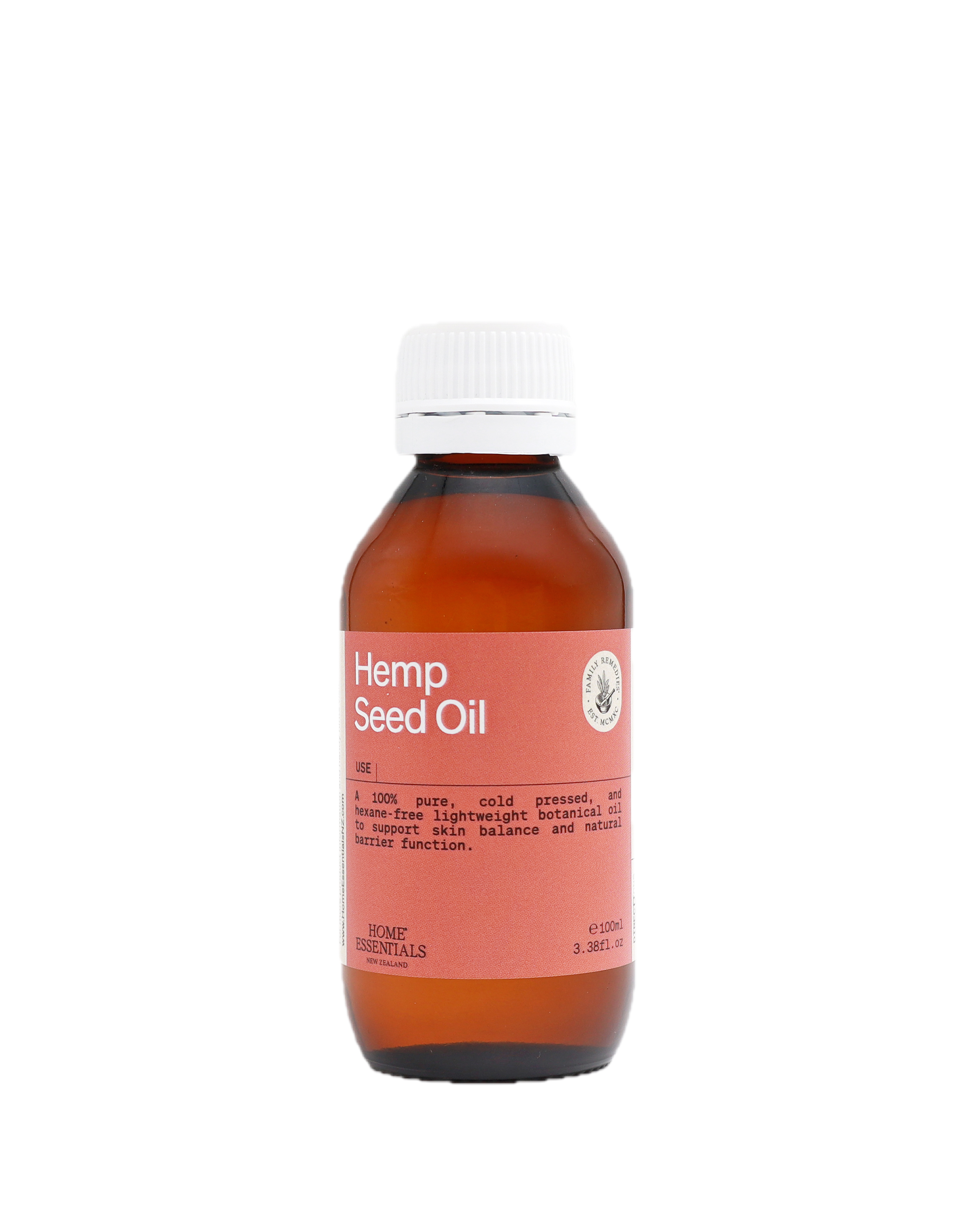 Home Essentials Hemp Seed Oil 100ml front view
