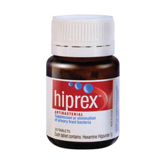 Hiprex tablets for UTIs - Antibacterial medication for urinary tract infections, sugar-free and gluten-free.