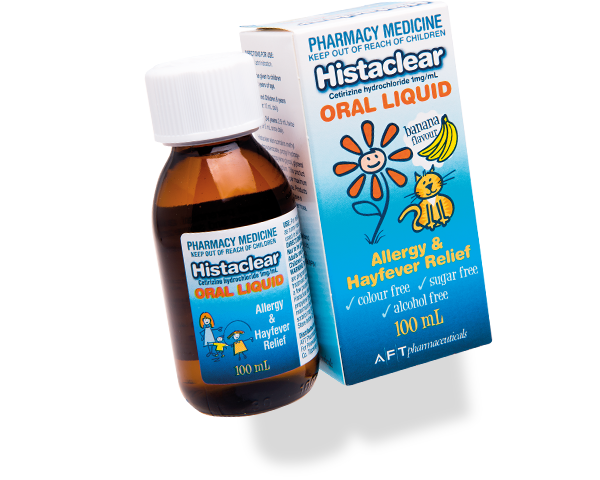 Histaclear Oral Solution 1mg/ml 100ml for Children allergy,allrgy,children,claratyne,cold,flu,issues,runny nose,sneezing