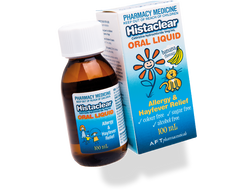 Histaclear Oral Solution 1mg/ml 100ml for Children allergy,allrgy,children,claratyne,cold,flu,issues,runny nose,sneezing