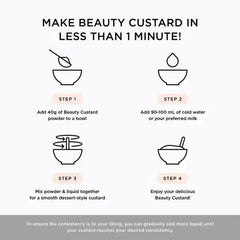 Tropeaka Beauty Custard - Worlds First! (340g) Beauty Custard,Custard,daily beauty solution,delicious dessert-style custard,dessert-style custard,healthy weight management,issues,marine collagen,Marine Collagen Peptide,Muscle toning,organic pea protein,re