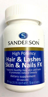 Sanderson Hair Lashes Skin Nails FX 60 Capsules issues