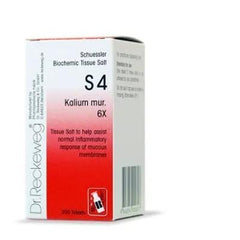 Reckeweg Tissue Salts S4 Kali Muriaticum 6x 200 tabs