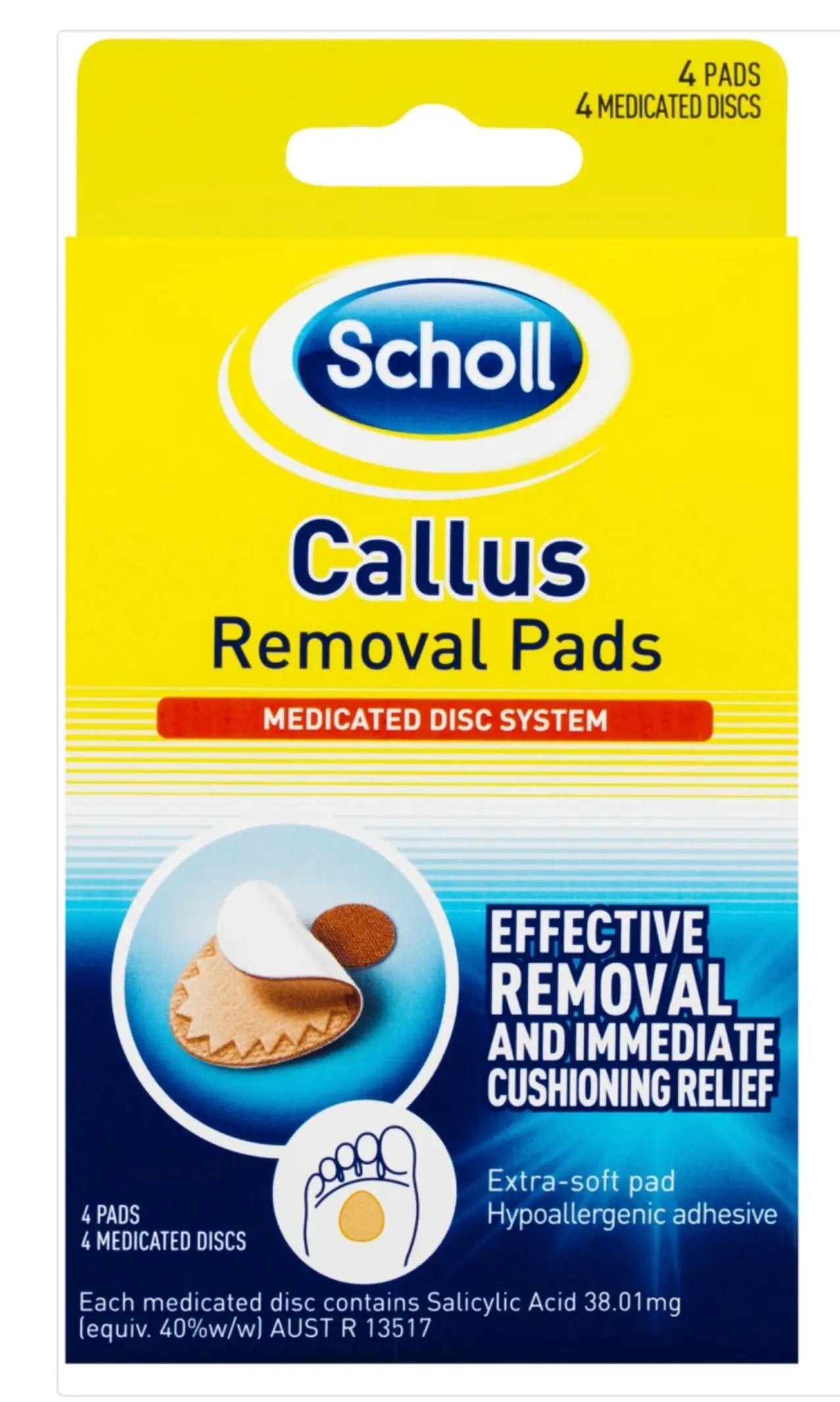 Scholl Callus Removal Pads Medicated Disc System callus,Christmas gift,christmas sale,Clear gel,designed not to slip in shoe,discreet design,Feet Cushions,Feet Heel Cushions,Fits comfortably,Fits comfortably in Shoes,GelActiv technology,Heel Cushions,issu
