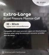 Extra Large Cuff suitable for Omron BP monitor bp monitor,bpm,cuff,cuffs,issues,large cuff,Omron