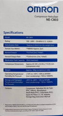Omron Compressor Nebuliser NEC803 issues,nebuliser,nebulizer,nec803,omron,omron nebuliser,Sale