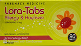 Lora Tabs Allergy & Hayfever tablets anti histamine,issues,lora tabs,non drowsy anti histamine