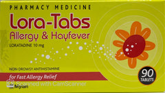 Lora Tabs Allergy & Hayfever tablets anti histamine,issues,lora tabs,non drowsy anti histamine
