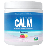 Natural Vitality CALM® - Raspberry Lemon Flavour 226g calcium,calm,issues,magnesium,natural vitality,stress