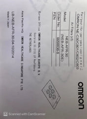 Omron NEC 801 nebuliser air filter 5 pieces issues,nebuliser,nec,nec801,omron,parts