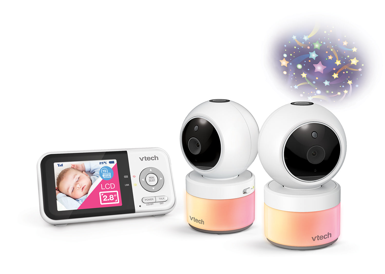 VTECH BM3800N-2 2-Camera Full Colour Pan & Tilt Video Monitor baby monitor,birthday gift,birthday present,bm3800n,Christmas gift,christmas present,Discount Sale,Father's Day Sale!,gift,issues,monitor,present,Sale,vtech,Winter Discount Sale