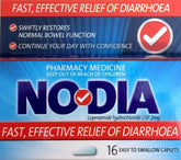 Nodia for diarrhoea 2 mg 16 Caplets diarrhoea,issues