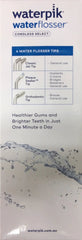 Waterpik Waterflosser Cordless Select White cordless,cordless select,floss,gums,issues,teeth,water flosser,waterflosser,Waterpik,waterproof