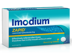 IMODIUM ZAPID TABS 2MG 12 diarrhea,diarrhoea,imodium,issues