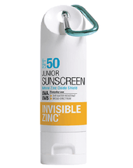 Invisible Zinc Junior Sunscreen SPF50+ 60 gm invisible zinc,issues,junior sunscreen,spf 50,sunscreen