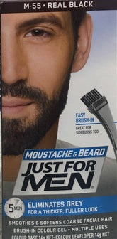 Just For Men Beard and Moustache Real Black Hair Colour bear and moustache,Beard and Moustache Medium Brown,Beard and Moustache Real Black Hair Colour,issues,just for men,Moustache and Beard Brush-In Colour
