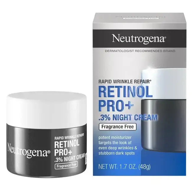 Neutrogena® Rapid Wrinkle Repair Retinol Pro+ .3% Night Cream 48g Acne Wash,Advanced Eye Health,Boost Clay Mask,clay mask,Eye Care,eye health,eye health supplements,Eye Make-up Remover,Eye Makeup Remover,Face Makeup Remover,Hydrating Skin Care,Make up,Mak